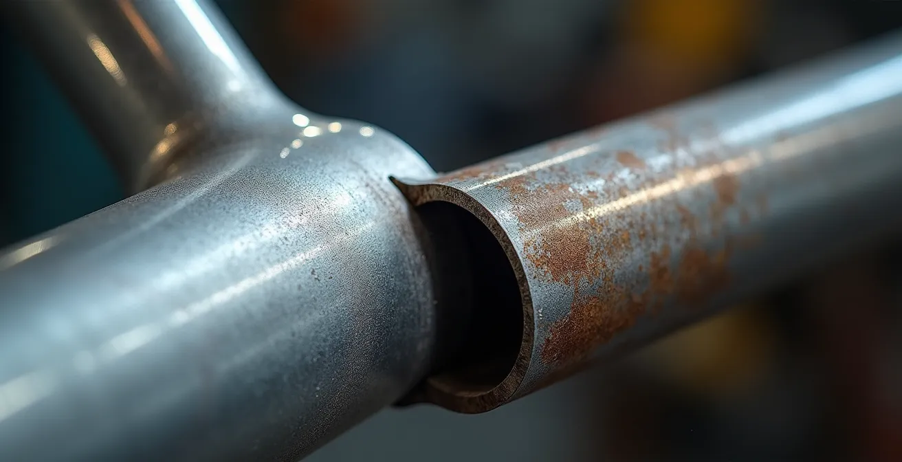 Comparaison détaillée des soudures sur cadre aluminium et acier de moto